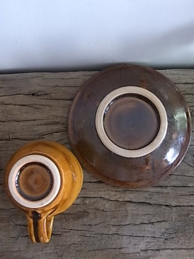画像1: 出西窯 コーヒーカップ＆ソーサー