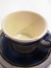 画像2: 出西窯 切立コーヒー碗＋皿 (2)