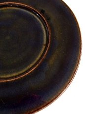 画像2: 出西窯 縁付きプレート皿 (7寸) (2)