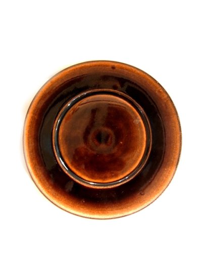 画像1: 出西窯 縁付きプレート皿 (7寸)