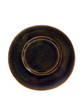 画像1: 出西窯 縁付きプレート皿 (7寸) (1)