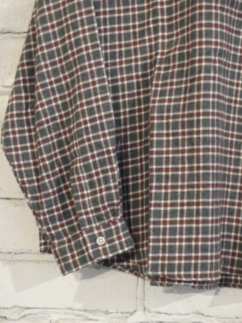 画像3: ●SUNSHINE+CLOUD カンクリーニ チェックネルシャツ スリップオン