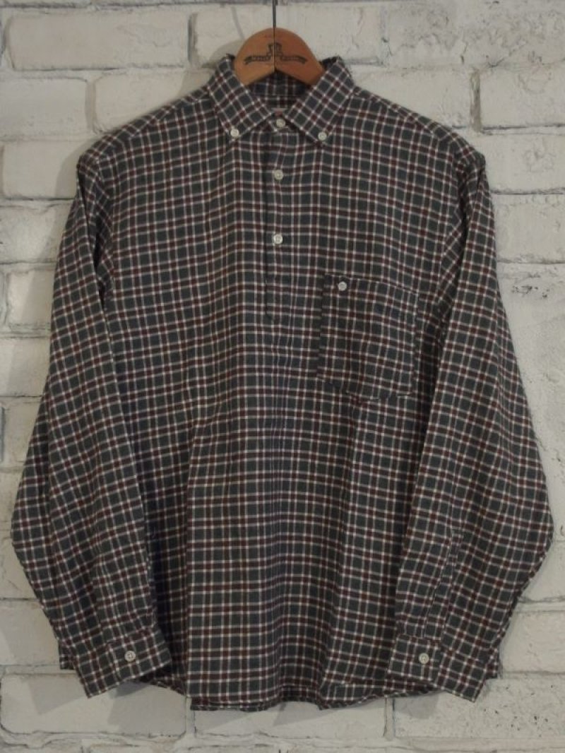 画像1: ●SUNSHINE+CLOUD カンクリーニ チェックネルシャツ スリップオン