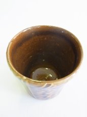 画像3: 山根窯 飴釉スリップウェア マグカップ (3)