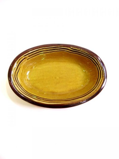 画像1: 湯町窯 楕円皿
