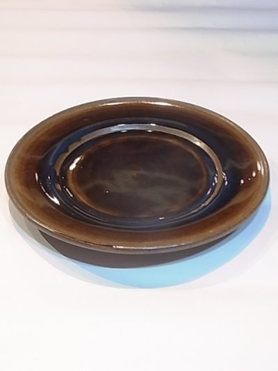 画像1: 出西窯 縁付きプレート皿 (8寸)