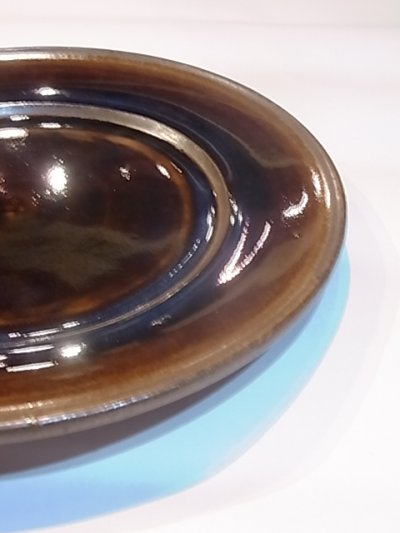画像2: 出西窯 縁付きプレート皿 (8寸)