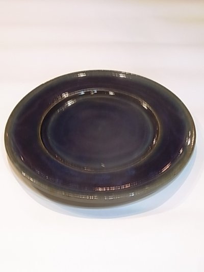 画像1: 出西窯 縁付きプレート皿 (8寸)