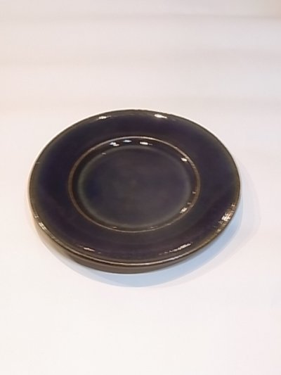 画像1: 出西窯 縁付きプレート皿 (6寸)