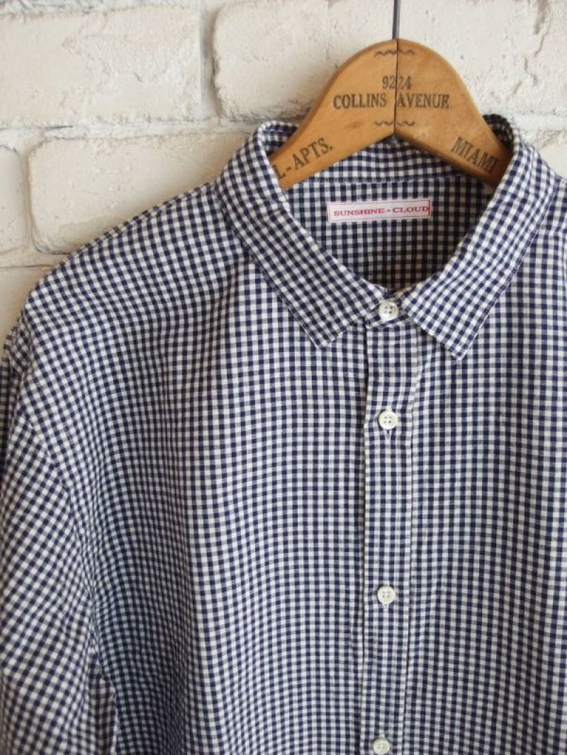 画像2: SUNSHINE+CLOUD ミッドウエストギンガムチェックシャツ