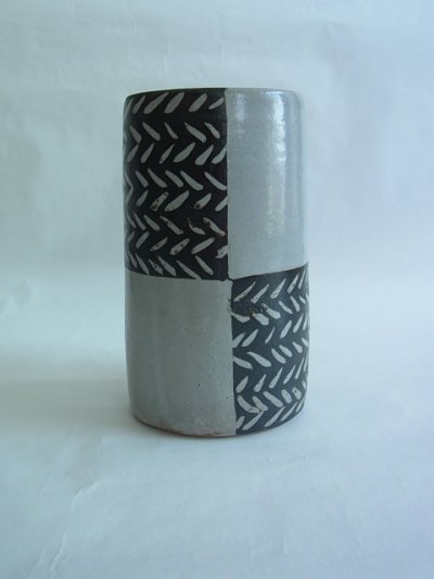 画像1: 山根窯 鐵砂花瓶