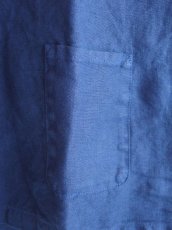 画像4: ●SUNSHINE+CLOUD 琉球藍染 リネンVネックTシャツ (4)