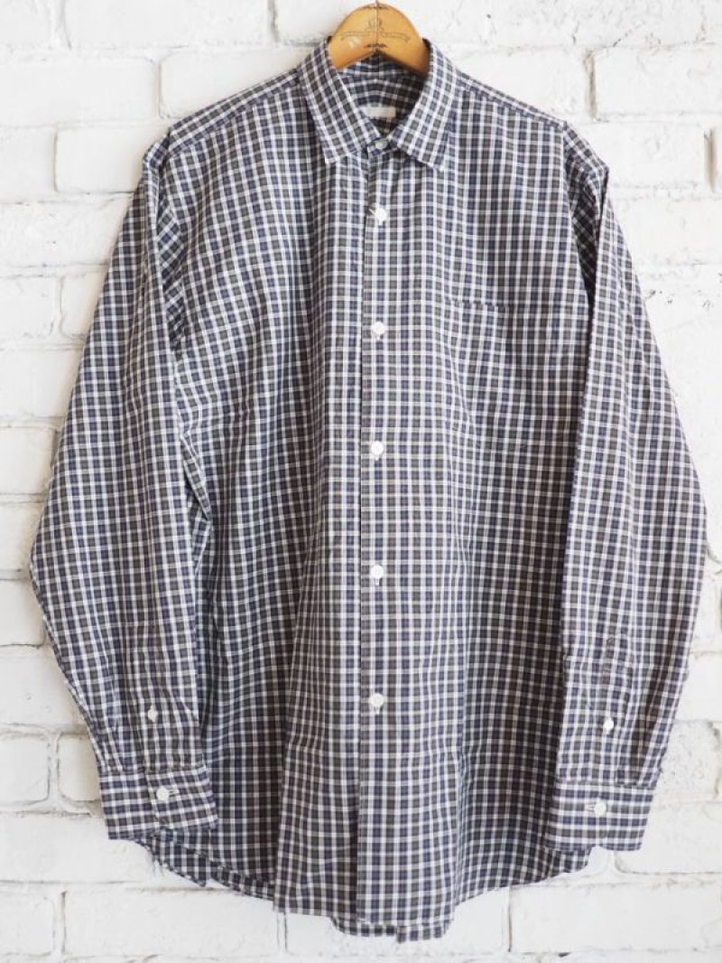 comoli タータンチェックコモリシャツ コモリ COMOLI コモリシャツ
