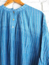 画像4: maku textiles 藍染クレープコットンワンピース G1919 (4)