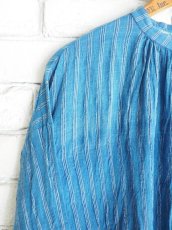 画像2: maku textiles 藍染クレープコットンワンピース G1919 (2)