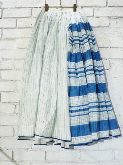 画像1: maku textiles シルクコットンペチコートスカート G1748