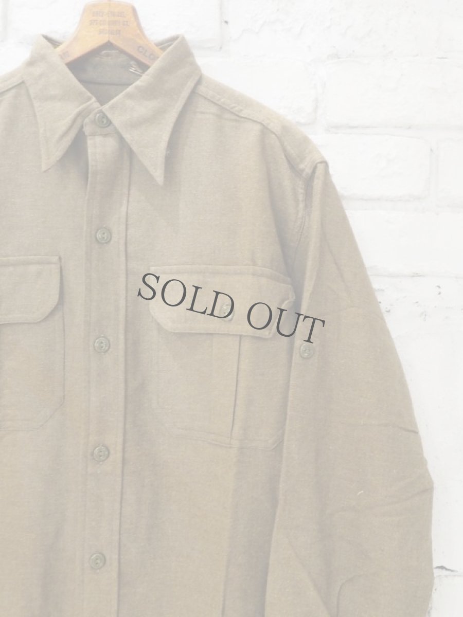画像4: DEADSTOCK 50's CANADIAN ARMY WOOL LONG SHIRT　デッドストック 50年代 カナダ軍 ウールロングシャツ (4)