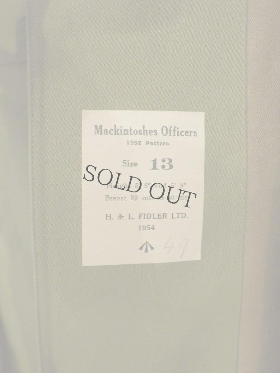 画像12: DEADSTOCK 50's UK ARMY OFFICERS MACKINTOSH (12)