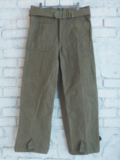 画像1: DEADSTOCK FRENCH ARMY MOTORCYCLE PANTS