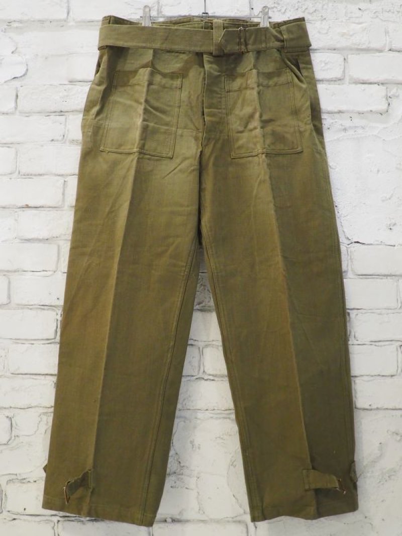 French フランス軍モーターサイクルパンツ　後期 French Army M-35 Motorcycle Pants DeadStock】フラ
