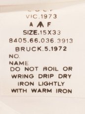 画像7: DEADSTOCK 70's AUSTRALIAN ARMY BAND COLLAR SHIRT SINGLE CUFFS　デッドストック 70年代 オーストラリア軍 バンドカラーシャツ シングルカフス (7)