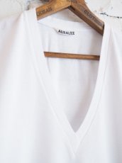 画像5: AURALEE (レディース) シームレスVネックTシャツ (5)