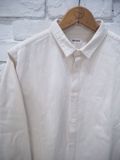 画像2: MITTAN SH-40 裏絹紬表綿高密度シャツ