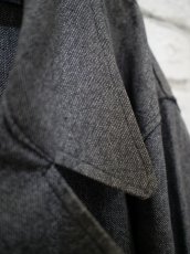 画像5: VINTAGE 50's FRENCH WORK BLACK CHAMBRAY COAT ヴィンテージ 50年代 フレンチワーク ブラックシャンブレーコート (5)