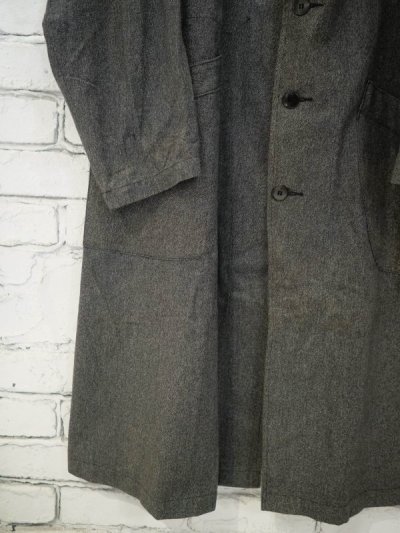 画像3: VINTAGE 50's FRENCH WORK BLACK CHAMBRAY COAT ヴィンテージ 50年代 フレンチワーク ブラックシャンブレーコート