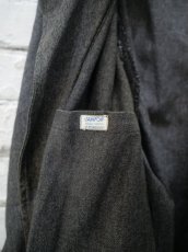 画像6: VINTAGE 50's FRENCH WORK BLACK CHAMBRAY COAT ヴィンテージ 50年代 フレンチワーク ブラックシャンブレーコート (6)