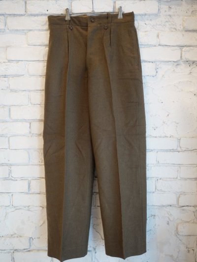 画像1: DEADSTOCK 50's FRENCH ARMY WOOL TROUSERS　デッドストック 50年代 フランス軍 ウール トラウザーズ