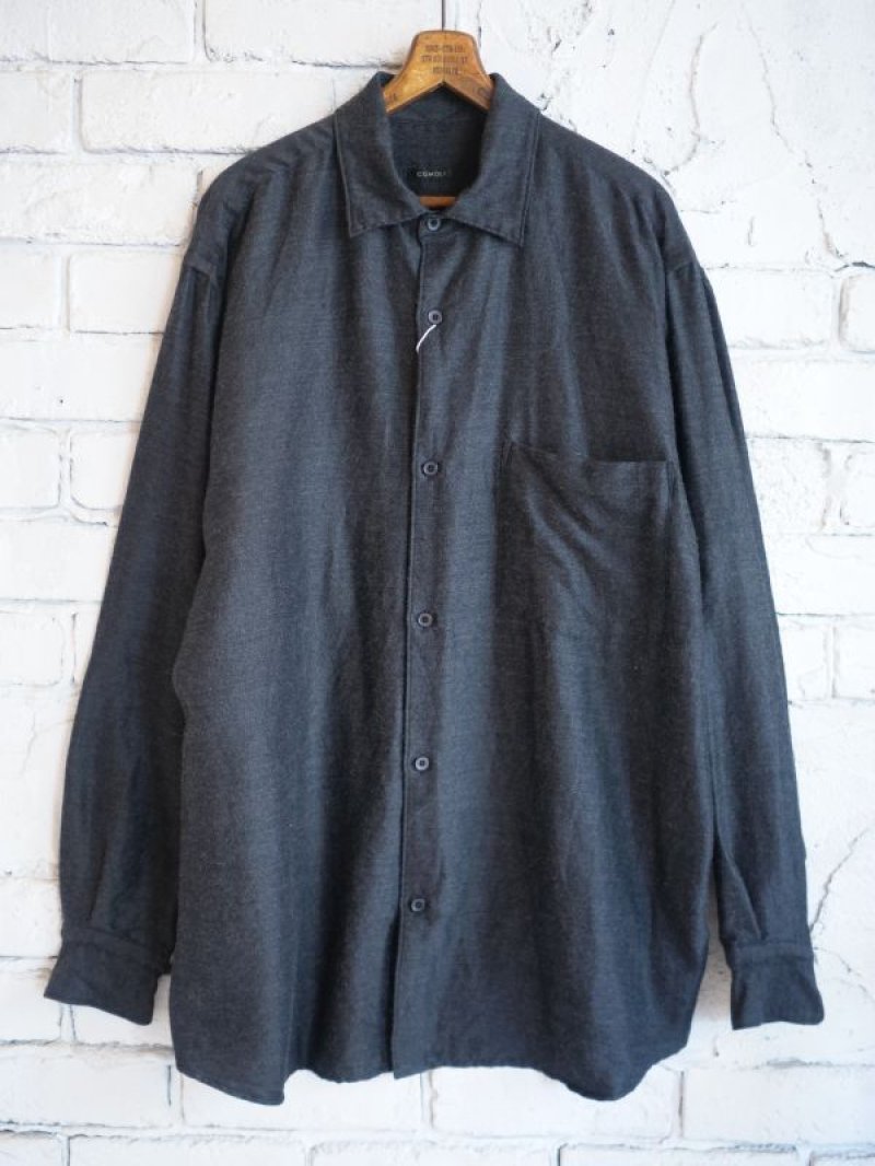 COMOLI ウールシルクシャツ 2 COMOLI ウールシルクシャツ