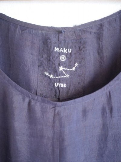 画像2: maku textiles　URSA NO-スリーブワンピース G2037