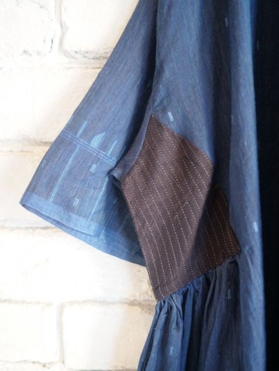 画像3: maku textiles　ハンドウーブンドレス G2040