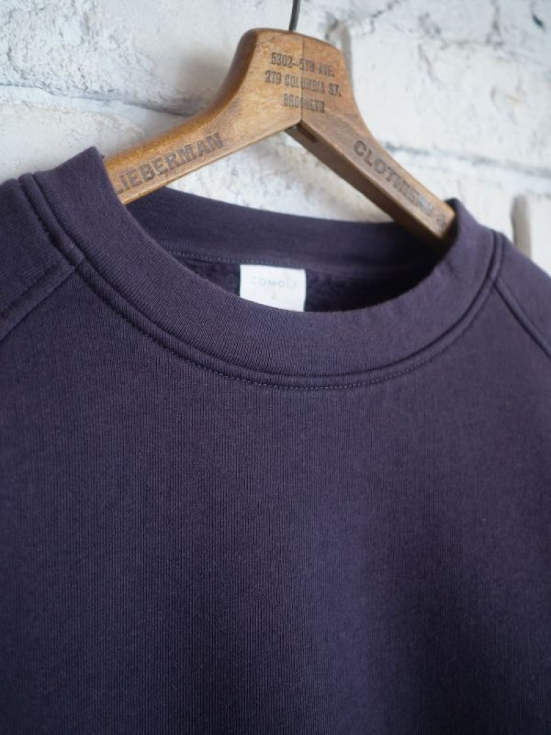 COMOLI コモリ コットン吊裏毛クルーネック