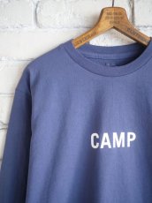 画像2: grown in the sun  グローインザサン L/S Tシャツ Belluria Exclusive Model "CAMP-ALONE" ロングスリーブTシャツ 〝キャンプ-アローン〟 (2)
