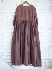 画像8: maku textiles Cotton and Silk Handwoven Dress マクテキスタイルズ コットンシルクハンドウーブンドレス(G2180 L) (8)