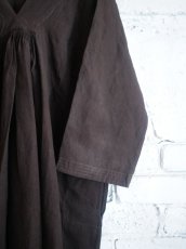 画像3: maku textiles Linen Handwoven Dress マクテキスタイルズ ハンドウーブンドレス(G2156 M) (3)