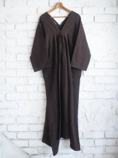 画像1: maku textiles Linen Handwoven Dress マクテキスタイルズ ハンドウーブンドレス(G2156 M) (1)