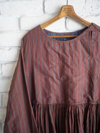 画像2: maku textiles Cotton and Silk Handwoven Dress マクテキスタイルズ コットンシルクハンドウーブンドレス(G2180 L)