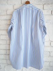 画像6: HEUGN ユーゲン Rob bold Stripe ロブボールドストライプスタンドカラーシャツ (SHIRT038) (6)