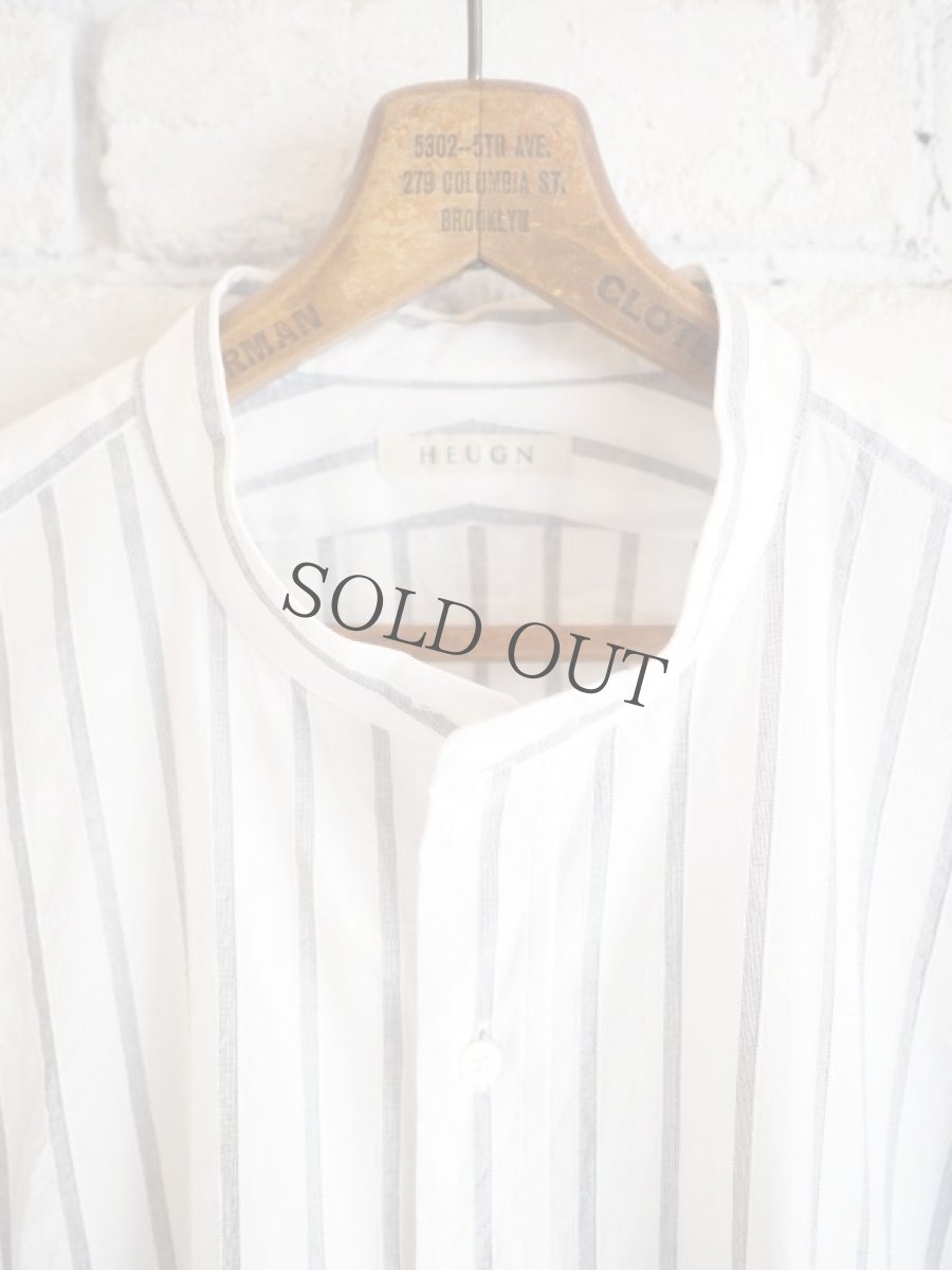 画像2: 【ご予約商品】HEUGN ユーゲン Rob スタンドカラーシャツ (SHIRT020) (2)