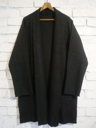 画像1: MITTAN JK-03 OCガラ紡ロングジャケット(黒)