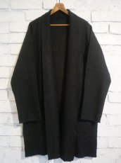 画像1: MITTAN JK-03 OCガラ紡ロングジャケット(黒) (1)