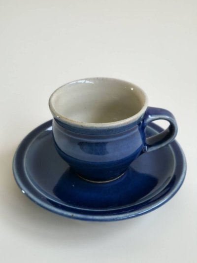 画像1: 出西窯 コーヒー碗＋皿