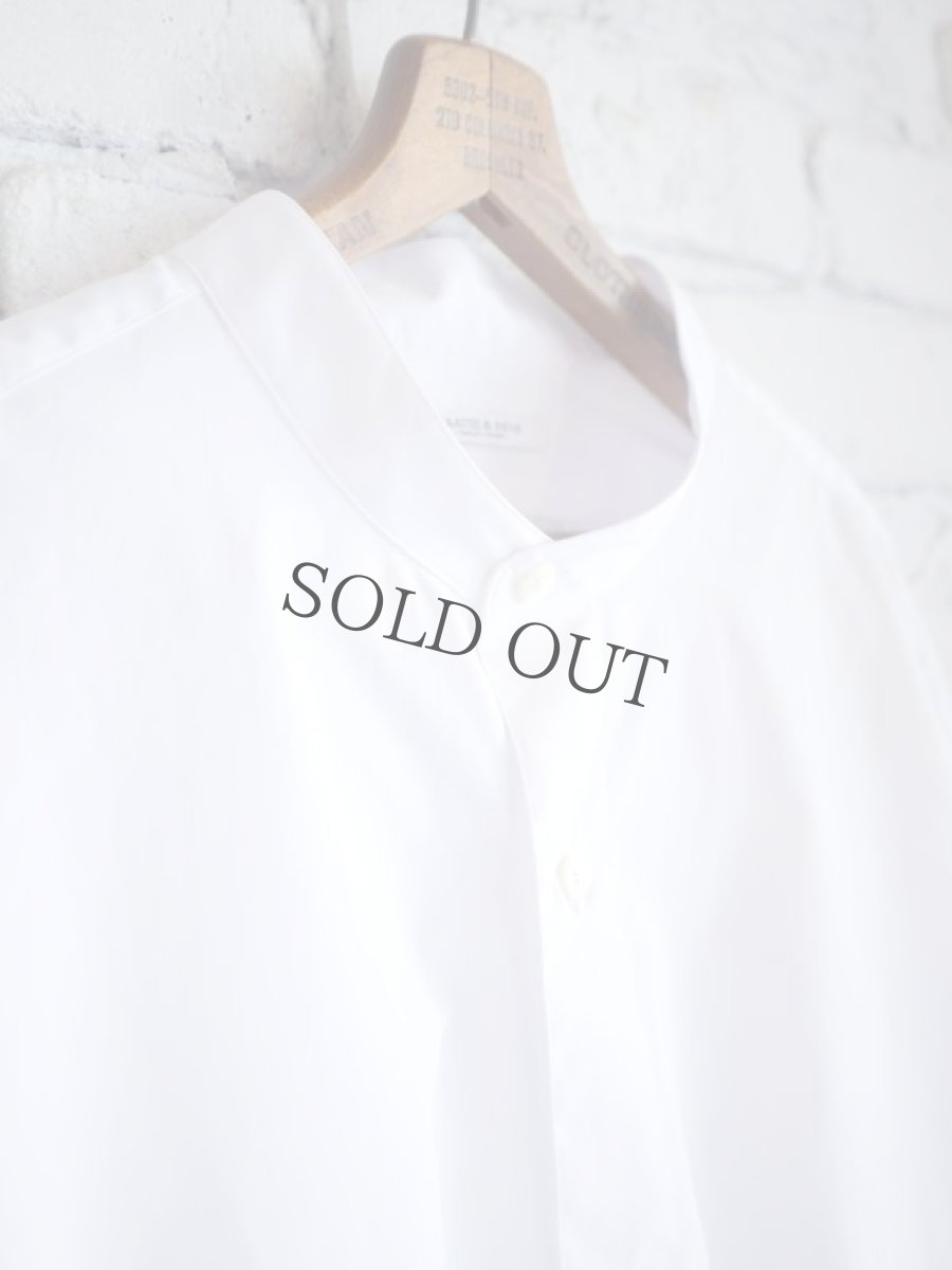 画像4: MAATEE&SONS BAND COLLAR SHIRTS マーティーアンドサンズ バンドカラーシャツ（MT2303-0602A） (4)
