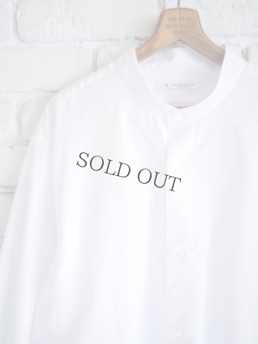 画像2: MAATEE&SONS BAND COLLAR SHIRTS マーティーアンドサンズ バンドカラーシャツ（MT2303-0602A） (2)