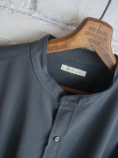 画像3: HEUGN Rob solid wool ユーゲン ロブソリッドウールスタンドカラーシャツ (SHIRT051) (3)