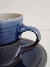 画像2: 出西窯 コーヒー碗＋皿 (2)