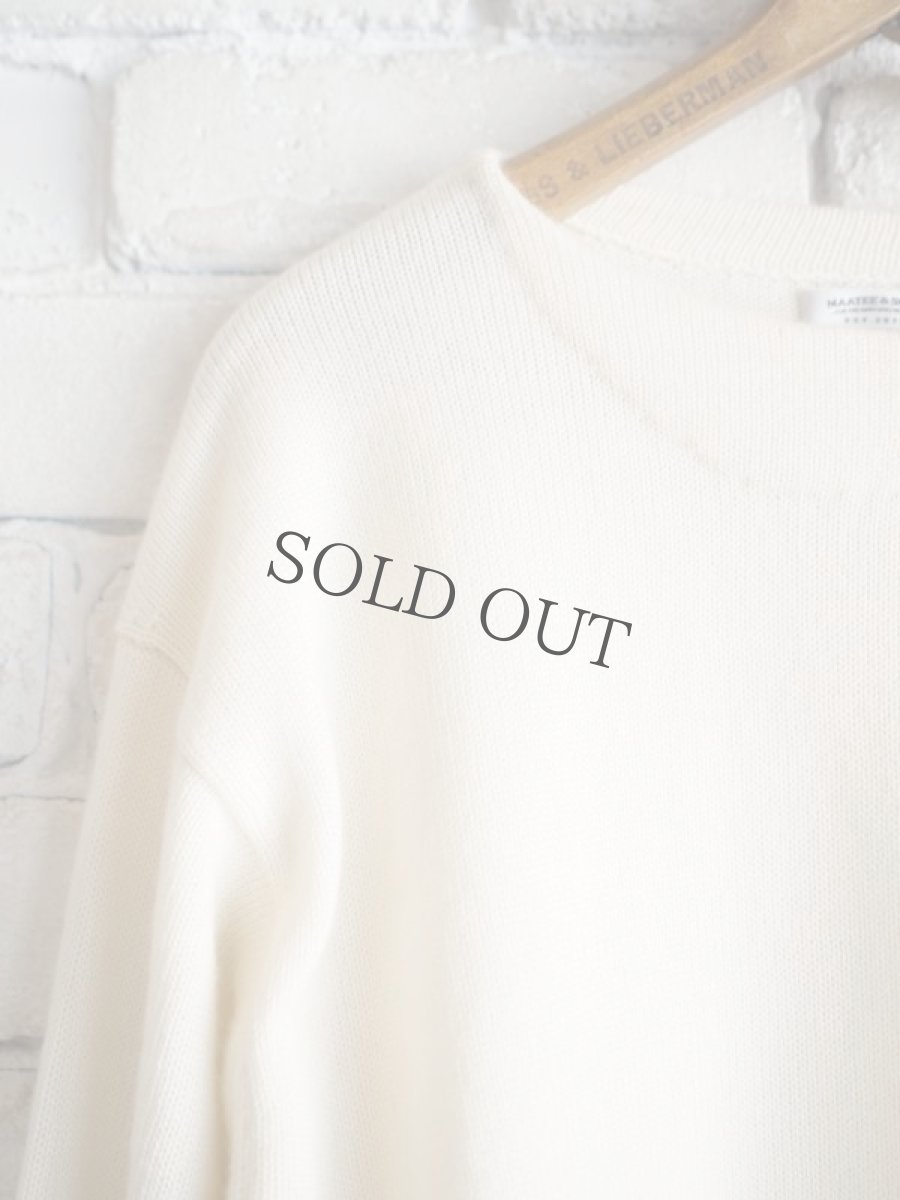 画像2: MAATEE&SONS BOAT P/O SWEATER マーティーアンドサンズ カシミヤシルクボートネックプルオーバーセーター (MT3103-0112) (2)